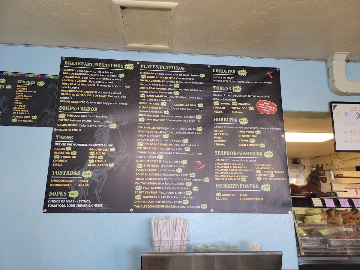 Los Tres Potrillos Menu - Image 2